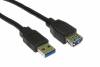 USB 3 Super Speed A Male to A Female Data Sync Transfer Extension Cable 3m Black OEM U3EC3M 3m.